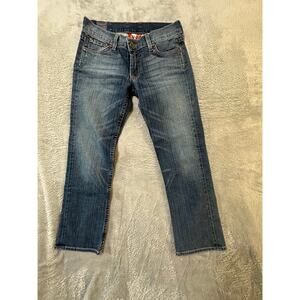 Lucky Brand Sundown Skinny Cuffed Jeans Women’s Size 2/26 Blue Stretch  Crop USA